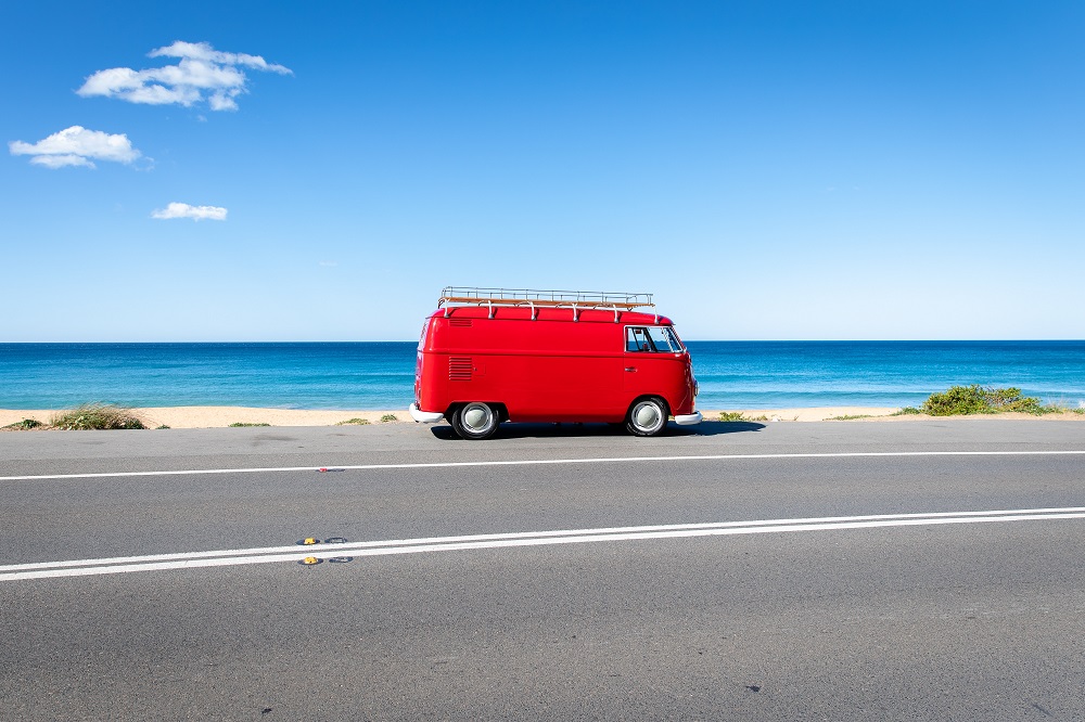 Placement Year International - photography competition Image showing camper van in Australia while on placement with Placement Year International